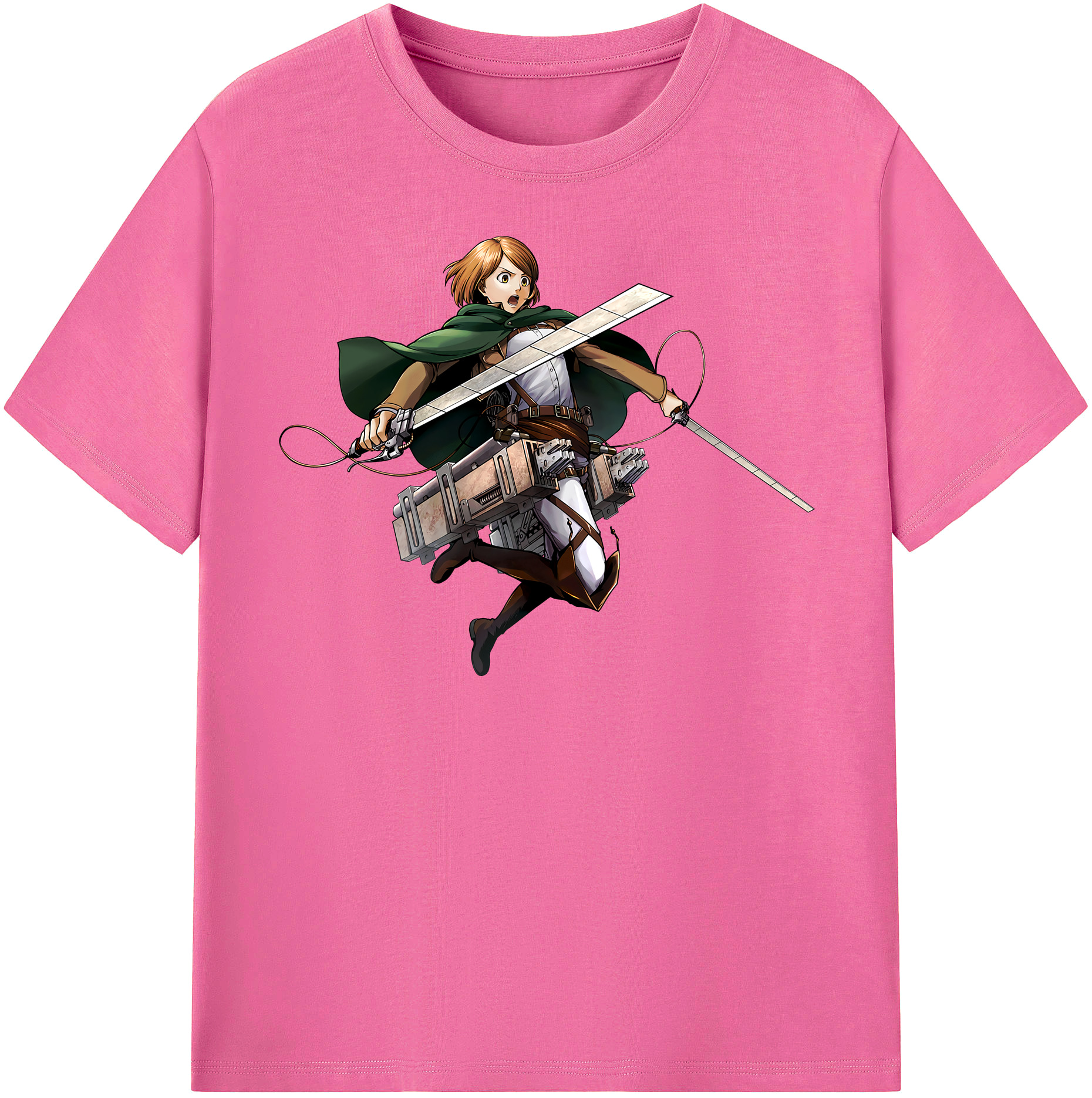 （画像用） 進撃の巨人 ペトラ·ラル Attack on Titan Petra Rall レディースカジュアルプリントTシャツ（綿100％）